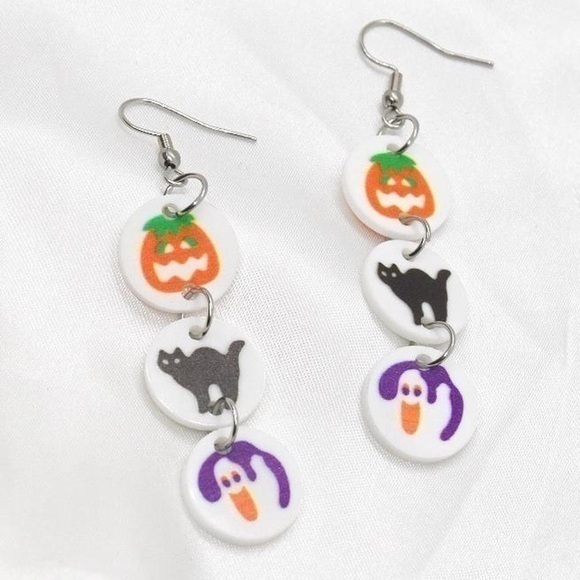 Halloween Earrings Pillsbury Cookie Holiday - Picture 1 of 5